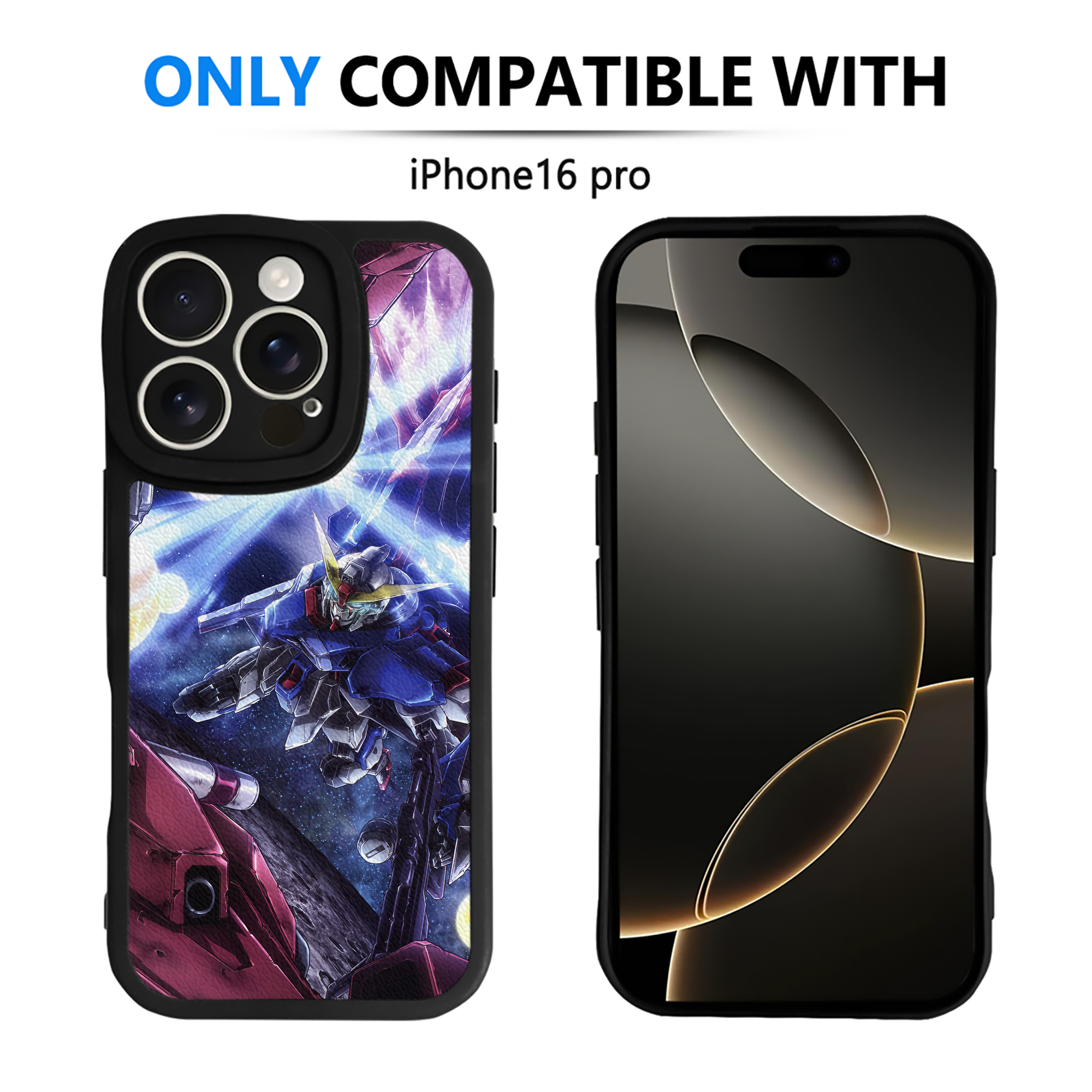 （画像用） 機動戦士ガンダム Mobile Suit Gundam 【iPhone 16シリーズ対応】シリコンスマホケース（レザー調） 材質：シリコン